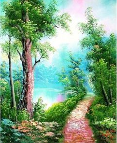 A Pathway In A Paradise Painting By Number