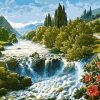 A Raging River Painting By Number