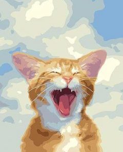 A Screaming Cat Painting By Number