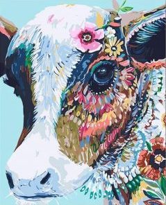 Abstract Cow Painting By Number