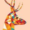 Abstract Deer Painting By Number