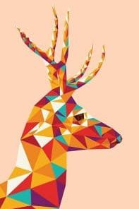 Abstract Deer Painting By Number