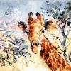 Abstract Giraffe Painting By Number