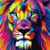 Abstract Lion Painting By Number