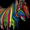 Abstract Zebra Painting By Number