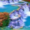 Amazing Waterfall Painting By Number