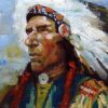 American Indian Chief Painting By Number