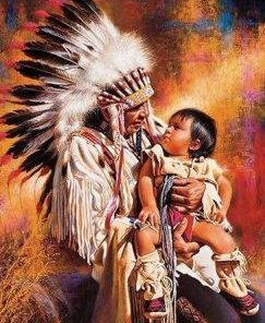 American Indians Painting By Number