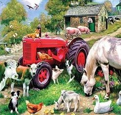 Animals In Farm Painting By Number