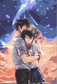 Anime Couple Painting By Number