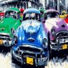 Antique Car In Havana Painting By Number