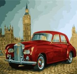 Antique Car In London Painting By Number