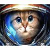 Astronaut Cat Painting By Number