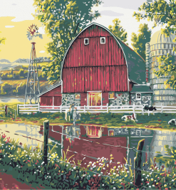 At The Farm Painting By Number