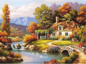 Autumn Farm Painting By Number