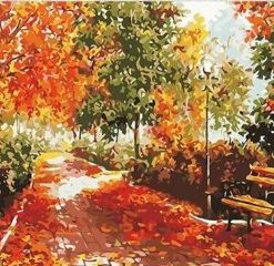 Autumn Park Painting By Number