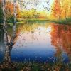 Autumn Rain In Forest Painting By Number