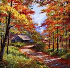 Autumn Trees Painting By Number