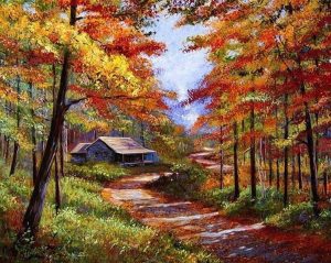 Autumn Trees Painting By Number