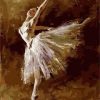 Ballerina Dancer Tilting Painting By Number