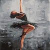 Ballerina In Black Painting By Number