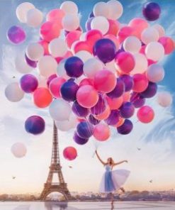 Balloons Paris Painting By Number