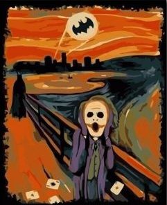 Batman Joker Scream Painting By Number