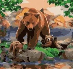 Bear Family Painting By Number