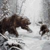 Bear Vs Wolf Painting By Number