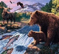 Bear Wildlife Painting By Number