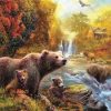 Bears By Stream Painting By Number