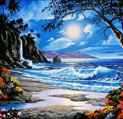 Beautiful Beach Painting By Number