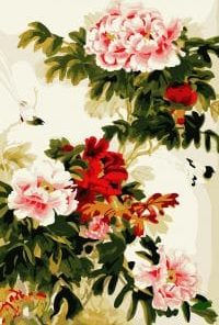 Beautiful Peony Flowers Painting By Number