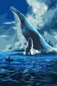 Big Blue Whale Painting By Number