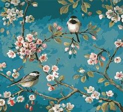 Birds And Flower Painting By Number