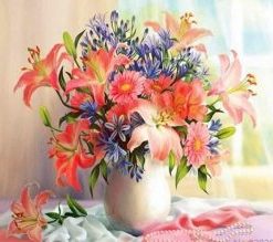 Bloom Flowers Bouquet Painting By Number