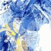 Blue Abstract Scenery Painting By Number