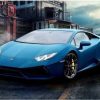 Blue Lamborghini Painting By Number