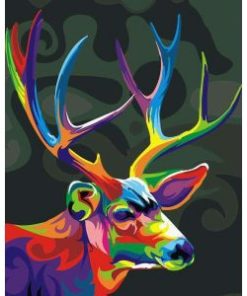 Colorful Deer Painting By Number