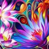 Colorful Flowers Painting By Number