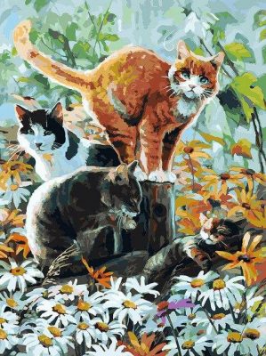 Group of Cats paint by numbers