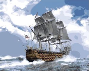 HMS Victory Ship Painting By Number