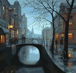 London At Night Painting By Number