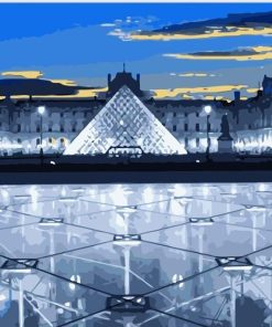 Louvre Museum Paris paint by numbers