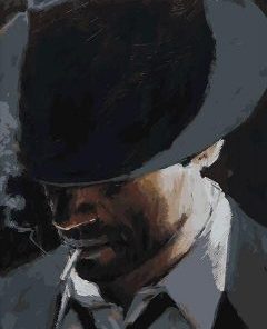 Man With Black Hat Painting By Number