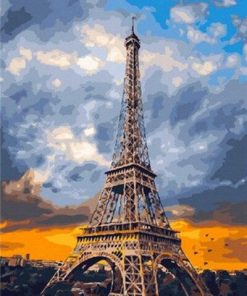 Paris Cloudy Sky paint by numbers