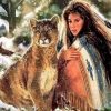 Wolf Woman Painting By Number