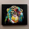 Abstract Colorful Chimp Painting By Number