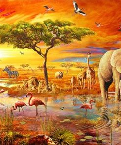 African Savanna Animals Painting By Number