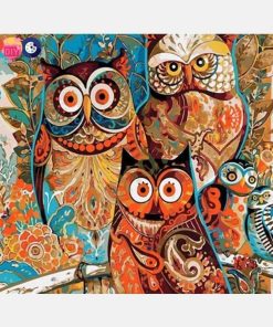 Artistic Owl Painting By Number